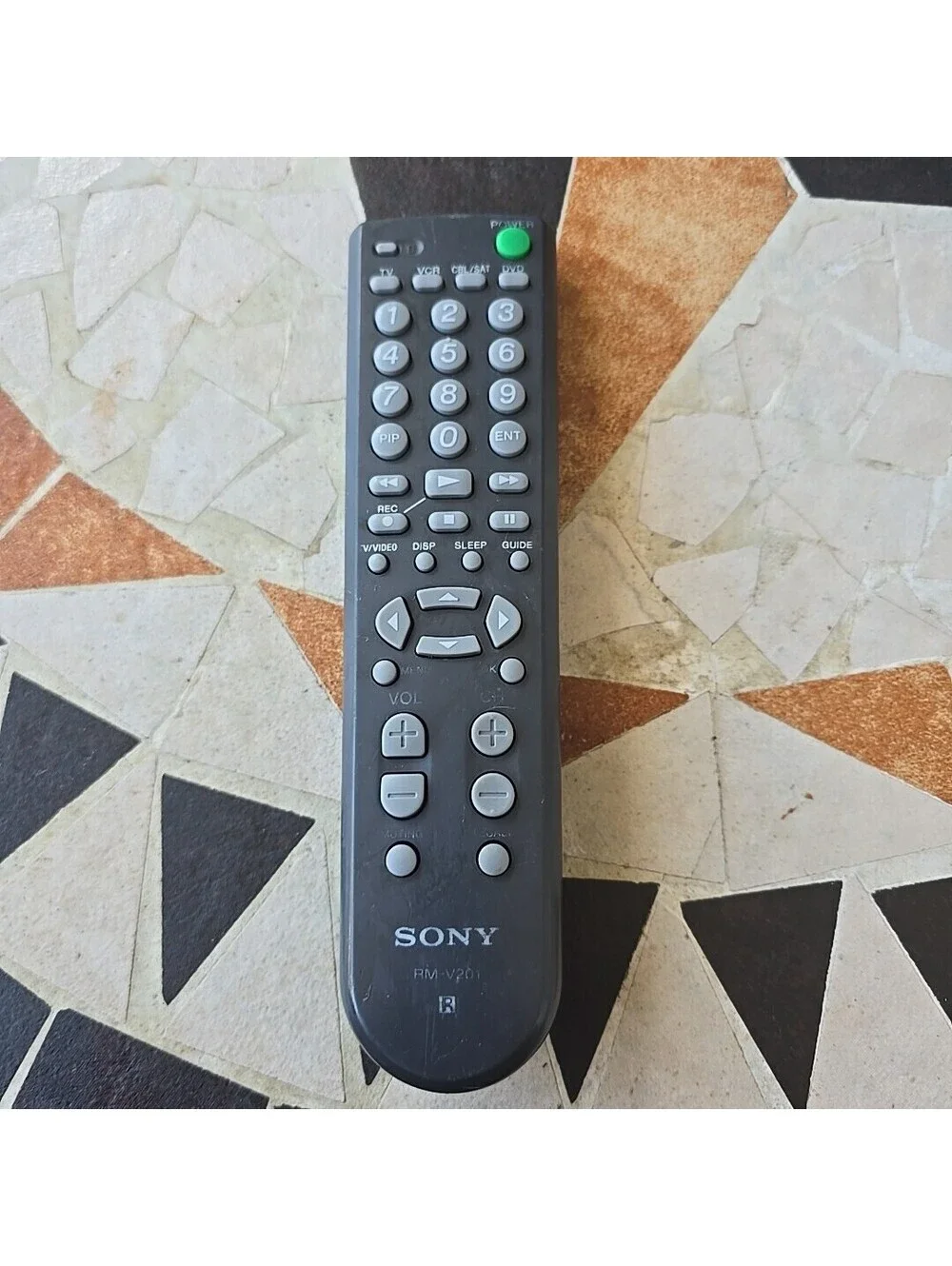 GENUINE Original Factory SONY TV REMOTE CONTROLLER RM-V201 VCR/TV/Cable/DVD